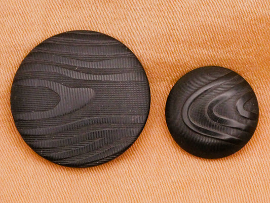 Planet or Woodgrain Look Black Vegetable Ivory Tagua Nut Button Various 15-23mm