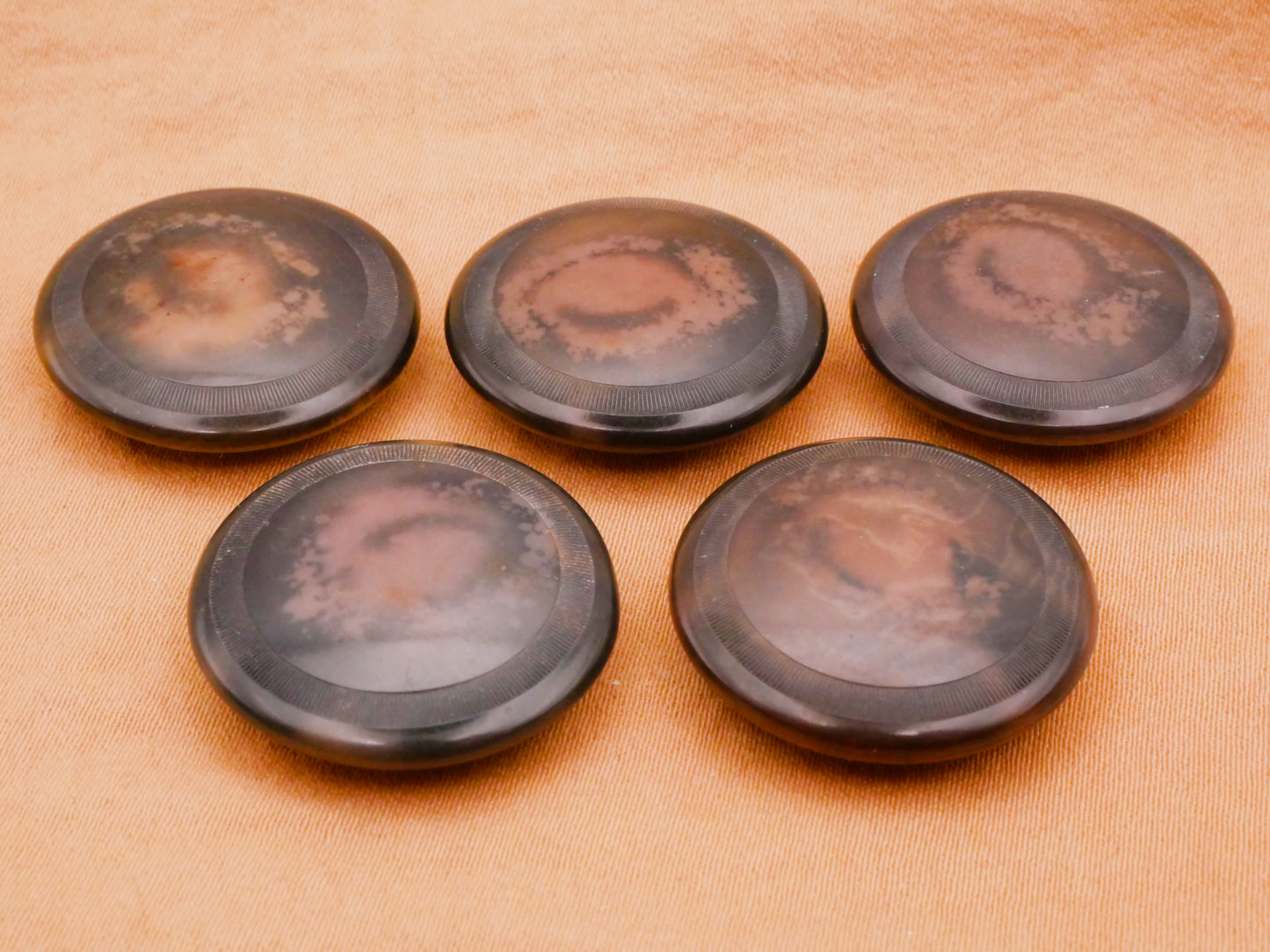 Outer Space Photo Look Natural Vegetable Ivory Tagua Nut Button Various 23mm