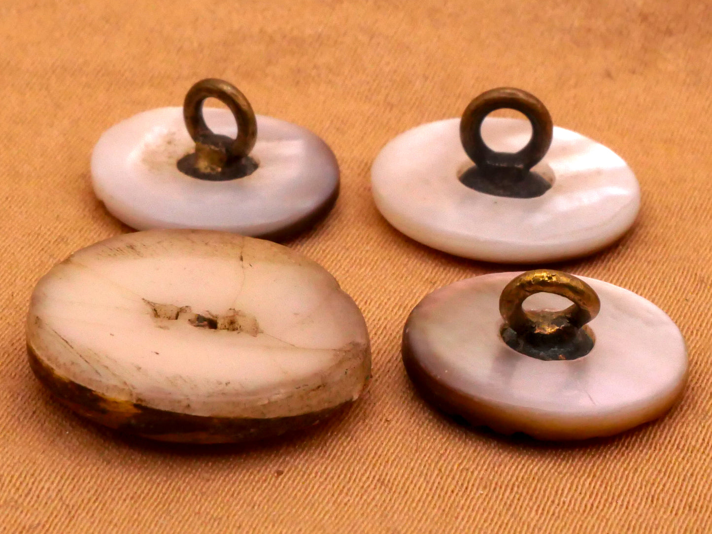 Tribal Design Carved Etched Mother of Pearl Button Various 14-17mm