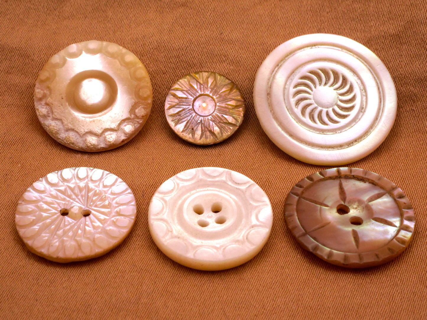 Sun Celestial Mother of Pearl Shell Button Various 12-22mm