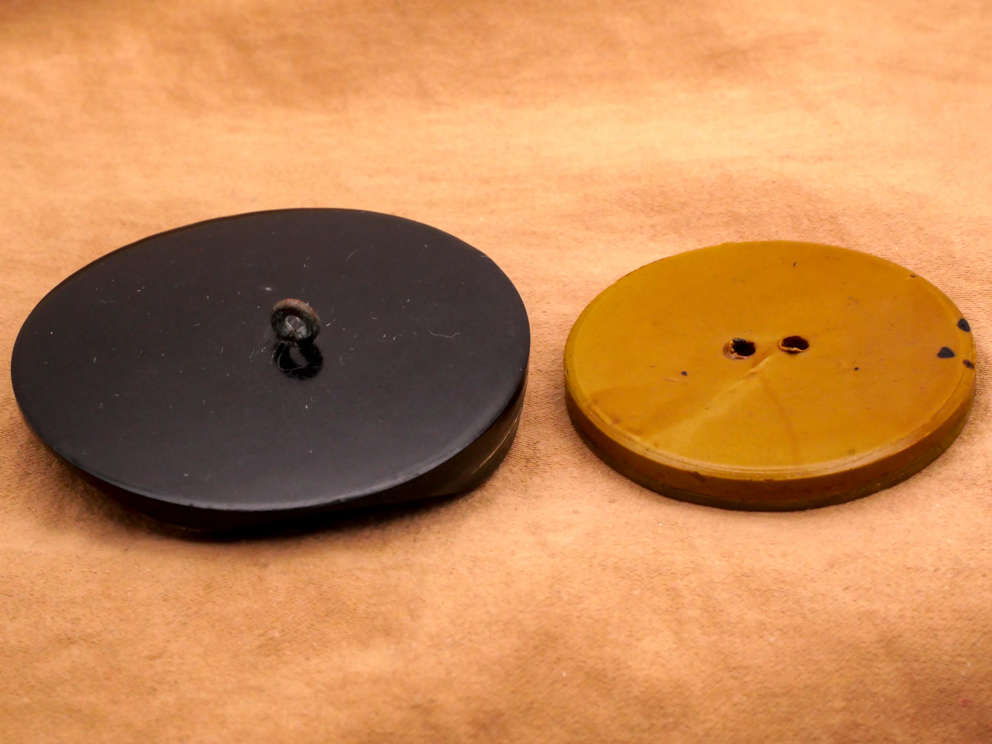Trio Stripe Early Plastic Vintage Large Button Various 36-45mm