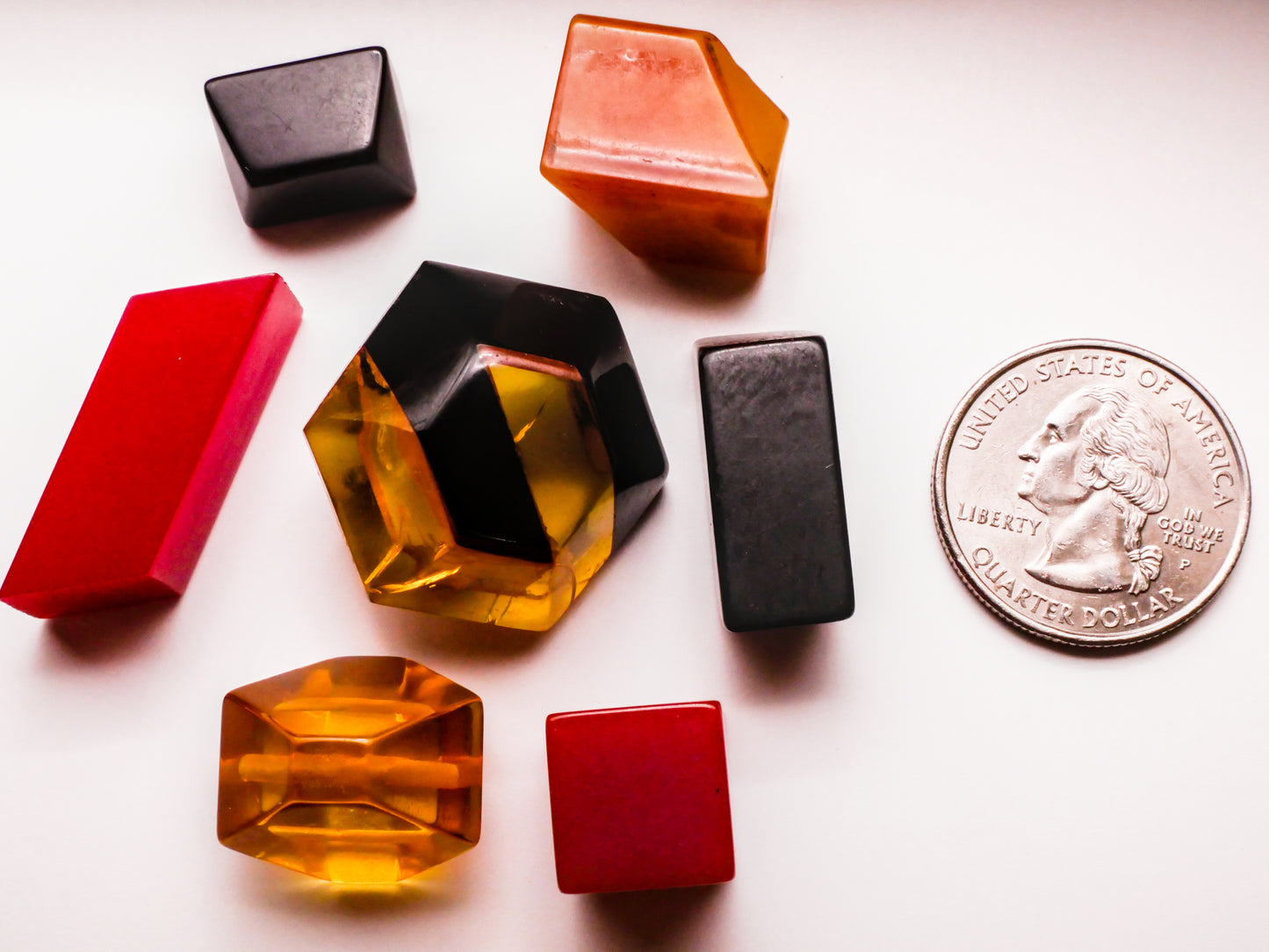 Geometric Early Plastic Vintage Button Various 10-30mm