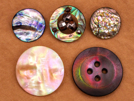 Abalone Mother of Pearl Shell Button Various 16-25mm