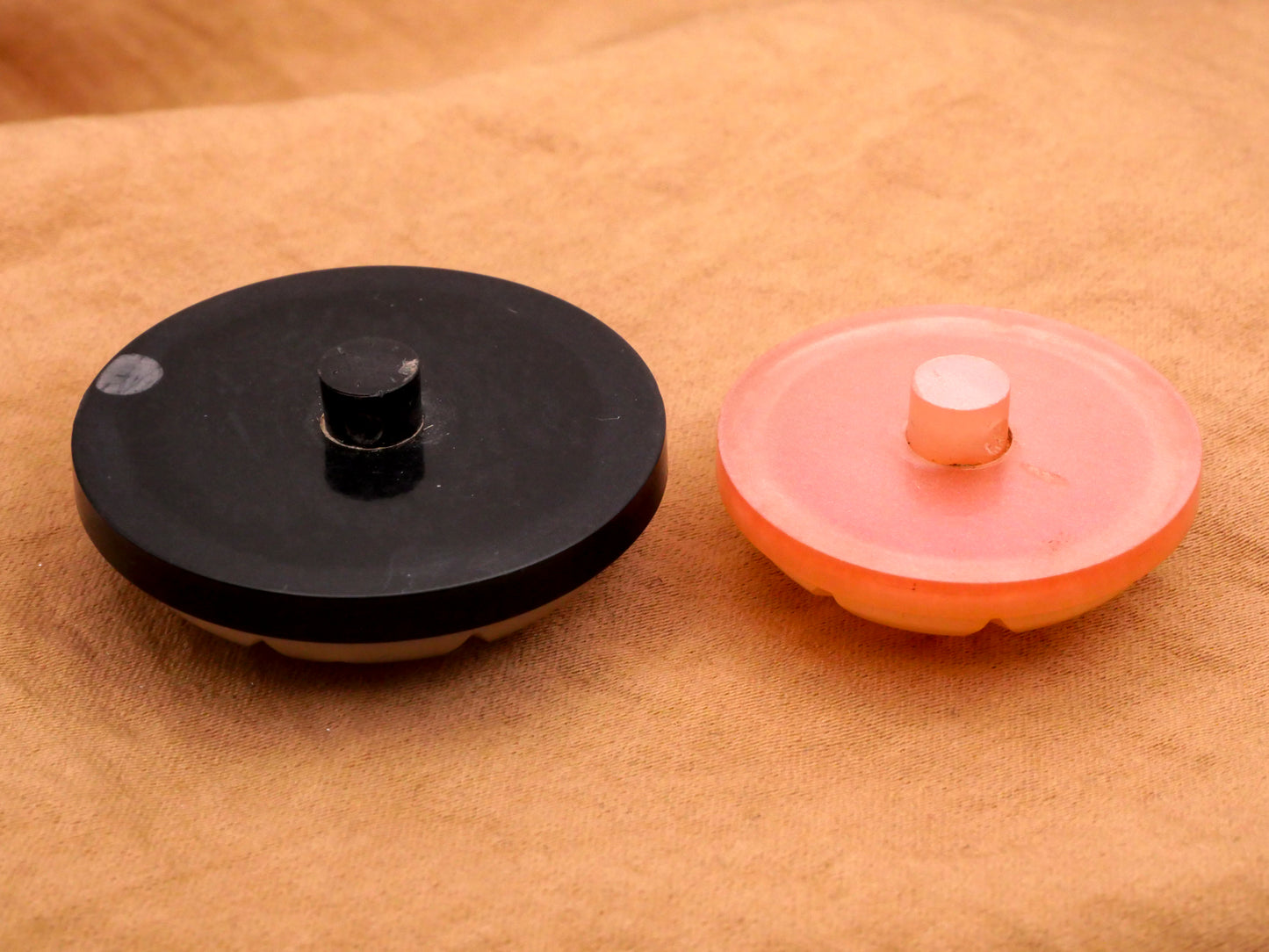 Mother of Pearl Look Plastic Dome Black or Pink Button Various 28-34mm