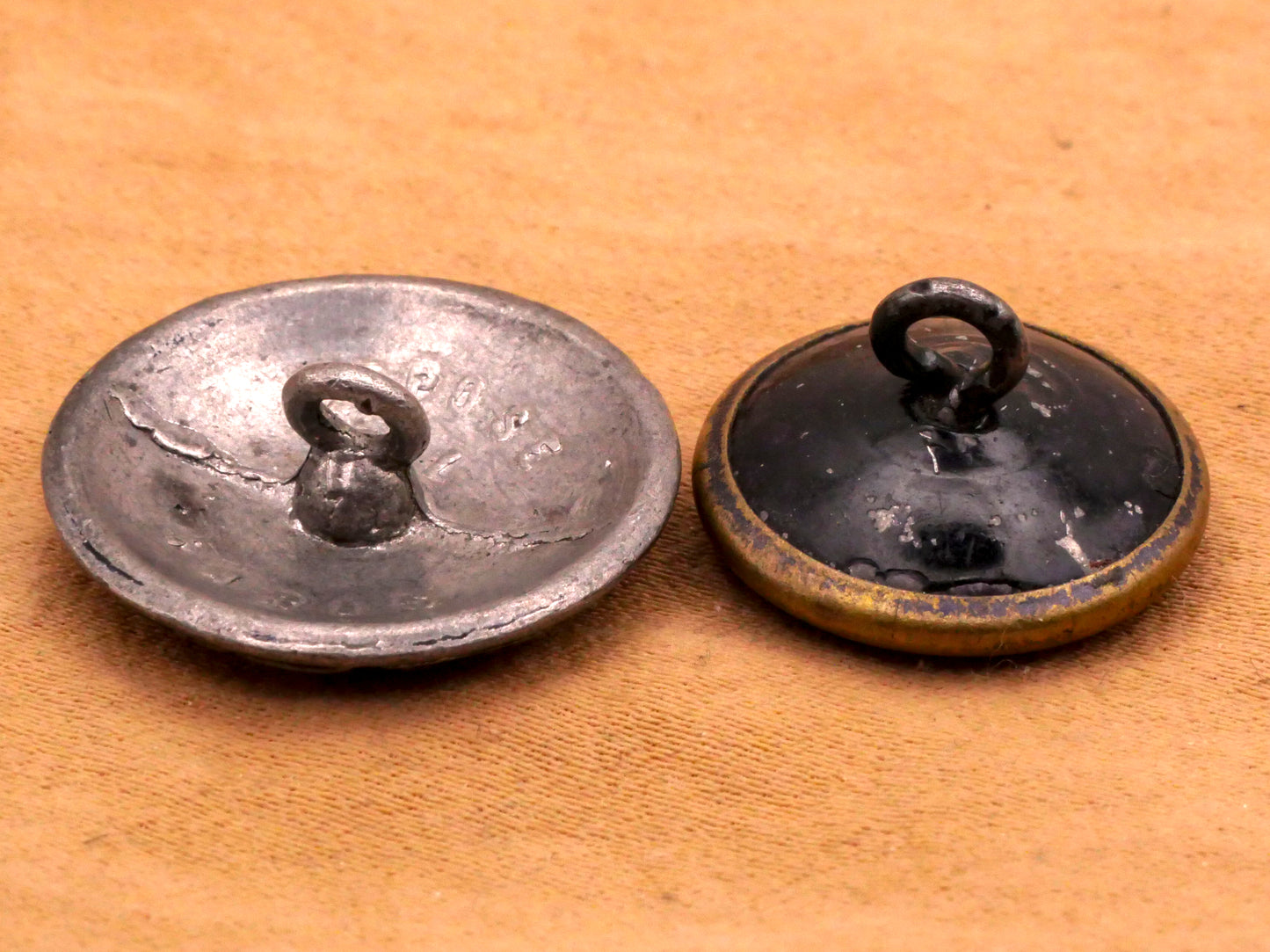 Star Blue Tinted Metal Button Various 18-22mm