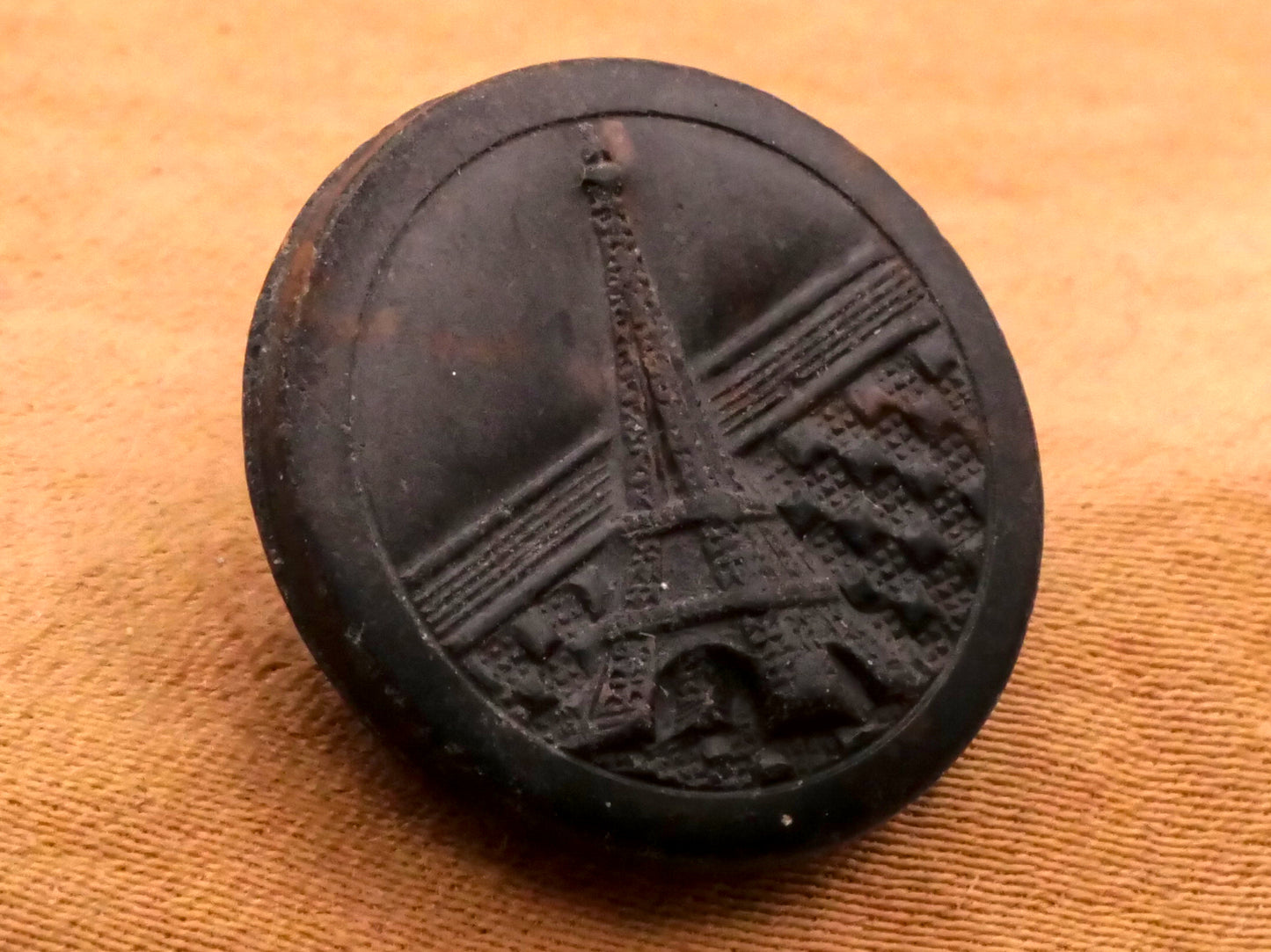Eiffel Tower Paris France Composition Button 19mm