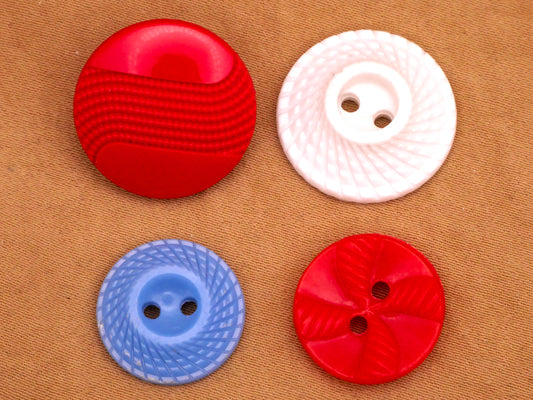 Rope Texture Vintage Plastic Button Various 15-19mm