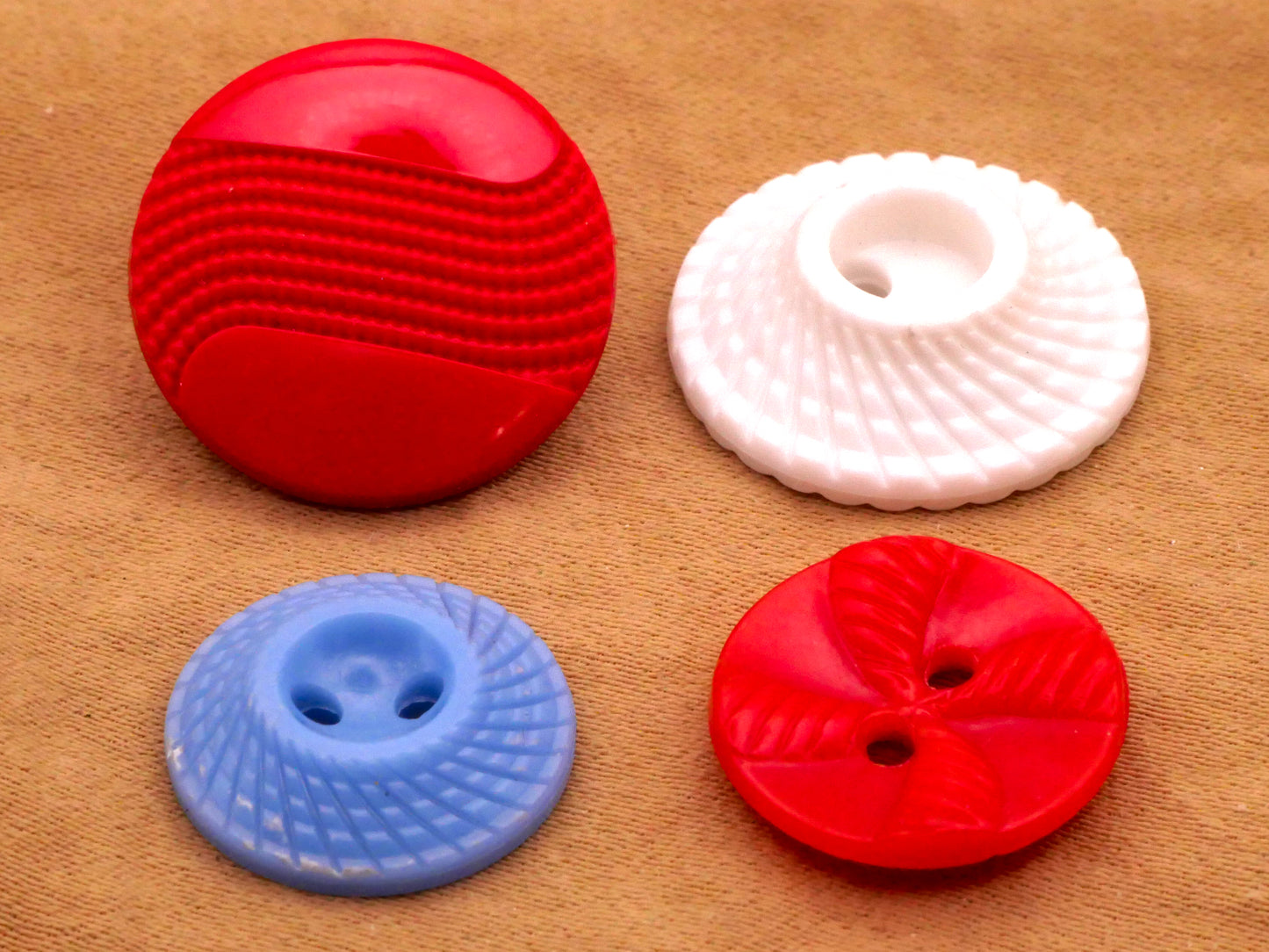 Rope Texture Vintage Plastic Button Various 15-19mm