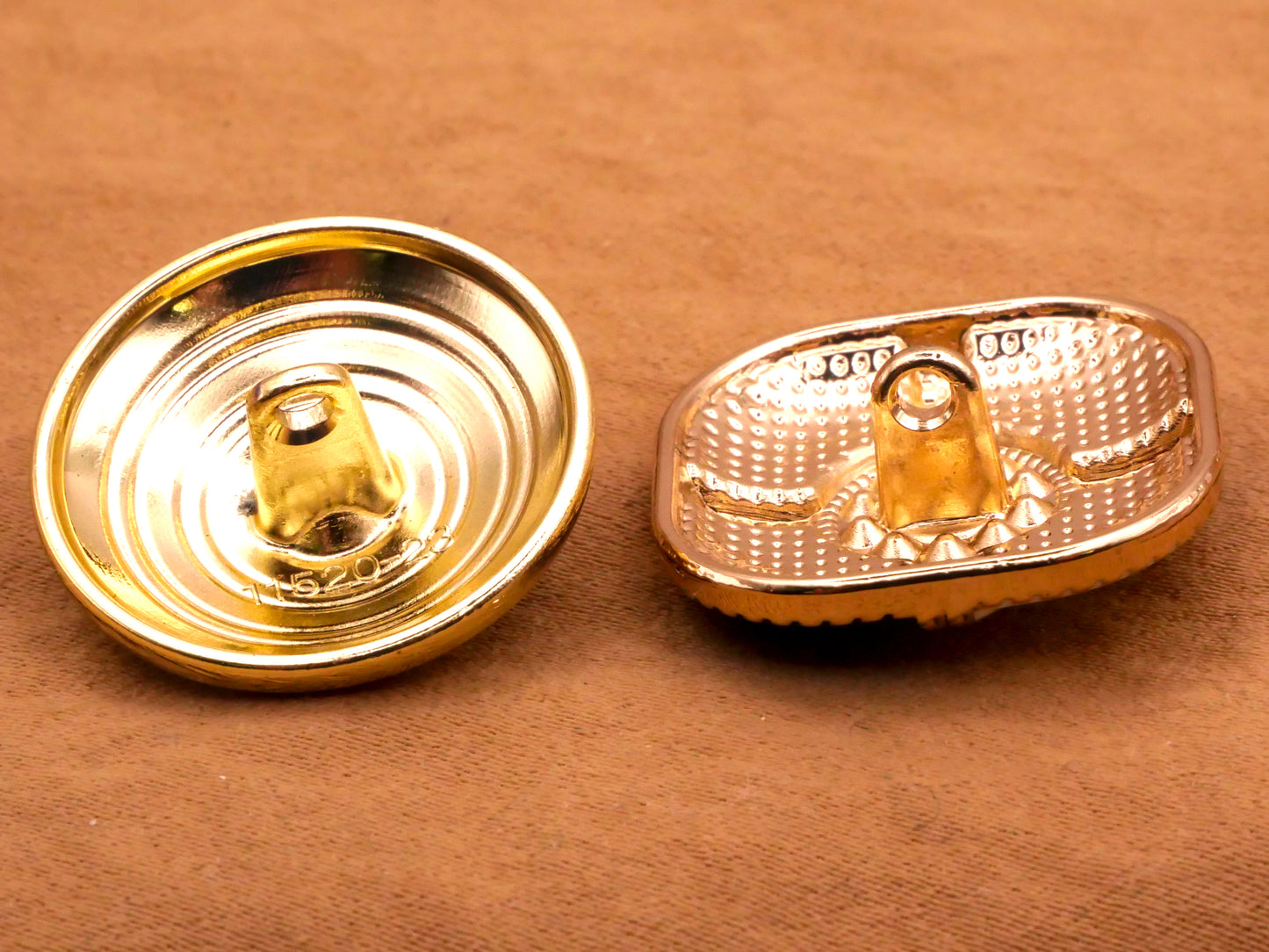 Rhinestone Enamel Black Ivory Metal Button Various 23mm