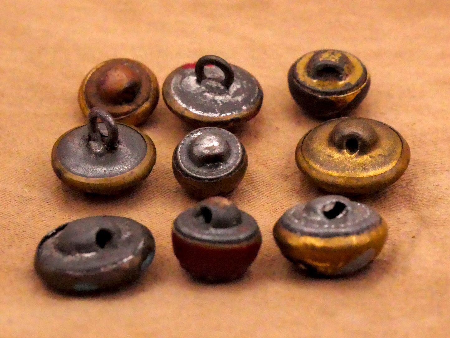 Enamel Metal Diminutive Small Button Various 8-12mm
