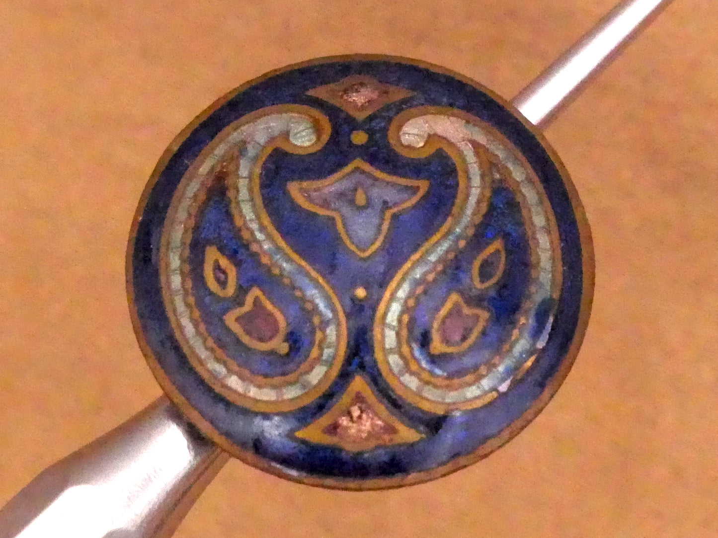 Paisley Enamel Metal Button Various 16-26mm