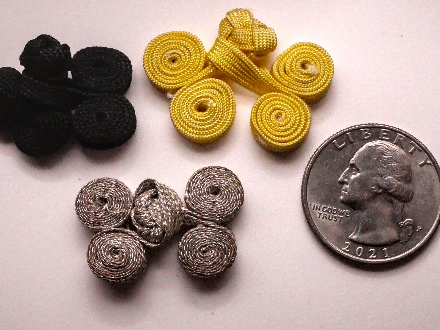 Chinese Frog Fastener Fabric Knot Vintage Button Various 18-32mm