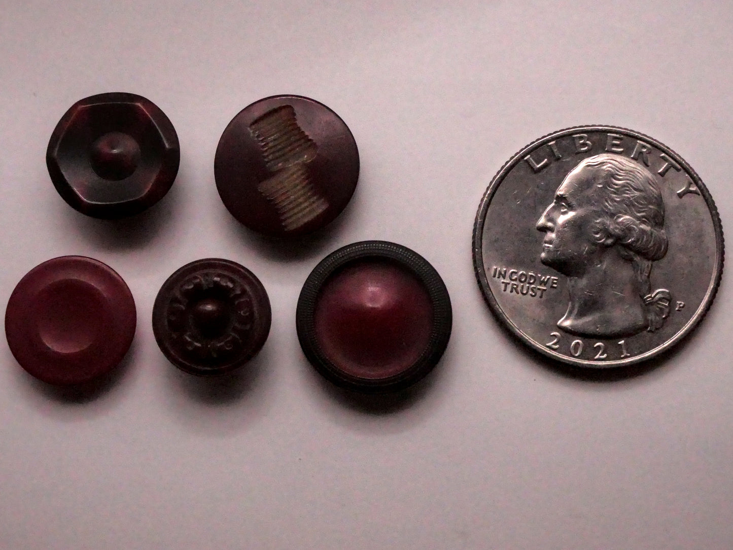 Red Vibrant Dyed Vegetable Ivory Tagua Nut Button Various 11-15mm