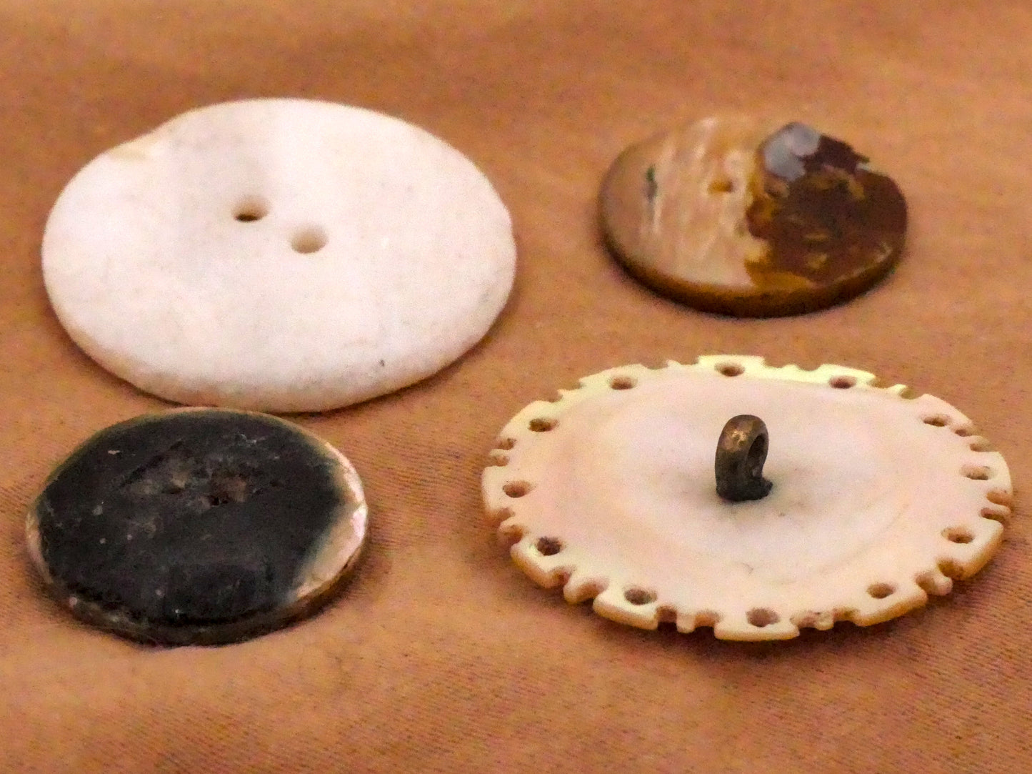 Mandala Flower Carved Mother of Pearl Shell Button Various 17-25mm