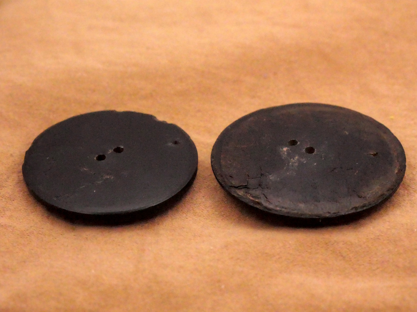 Mandala Design Black Pressed Horn Button Various 29-31mm
