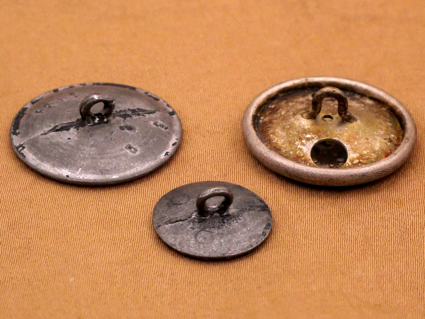 Flower Design Silver Colored Metal Victorian Button Various 15-23mm