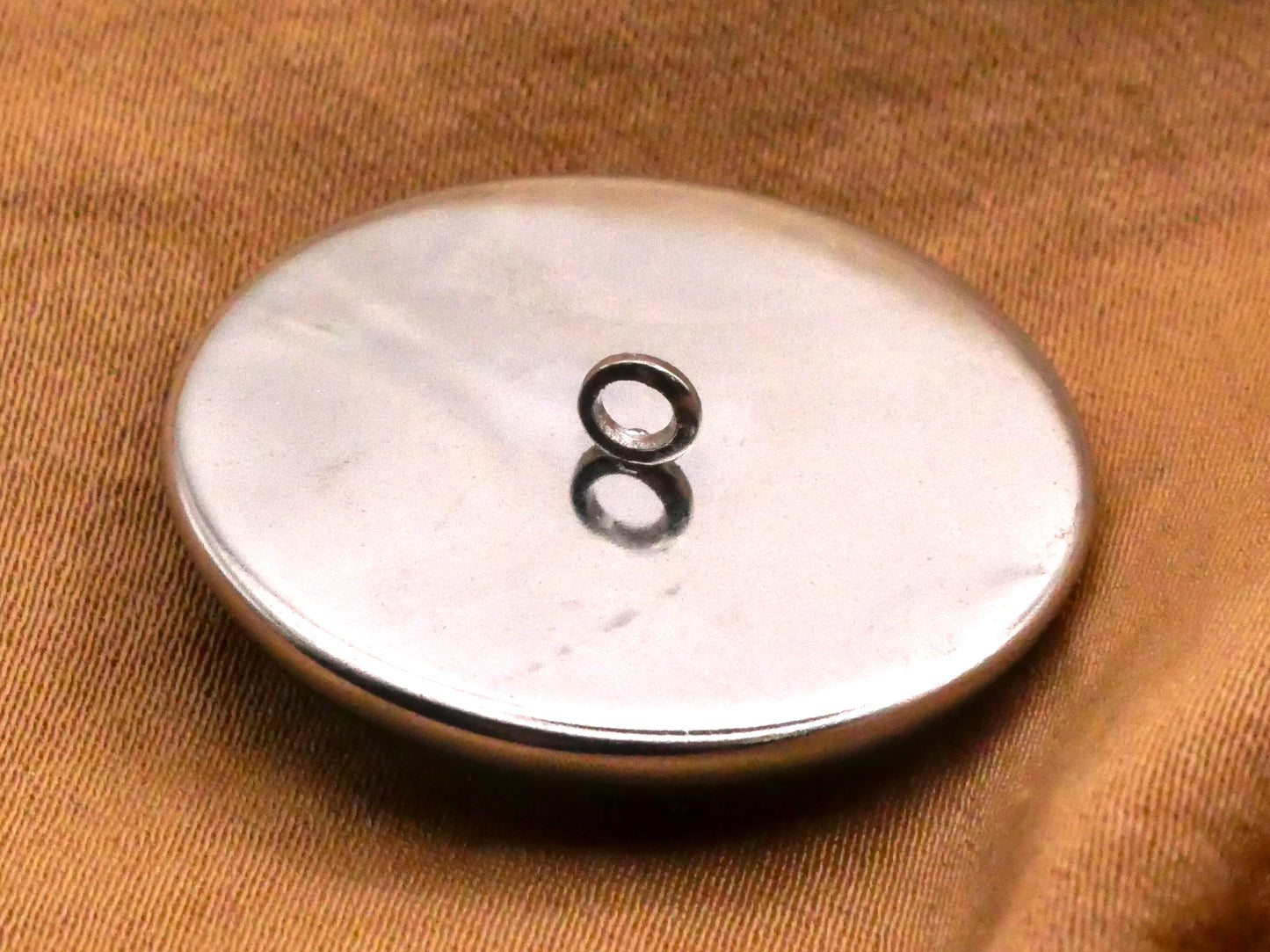 Frida Kahlo Self-Portrait Glass Dome Silver Metal Button 27mm