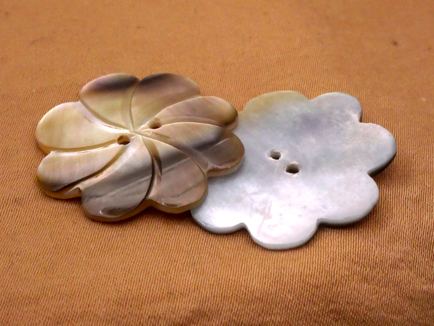 Flower Whirlpool Swirl Smoky Mother of Pearl Button Various 26mm