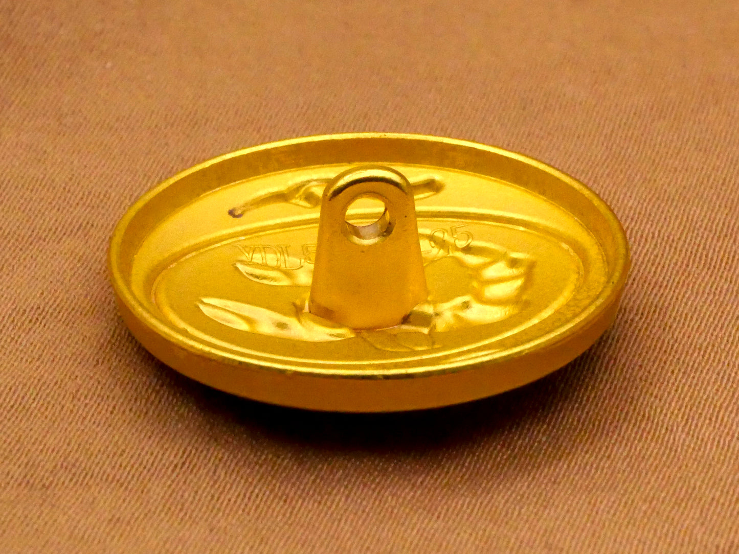 Lobster Cancer Zodiac Enamel Gold Metal Button 25mm