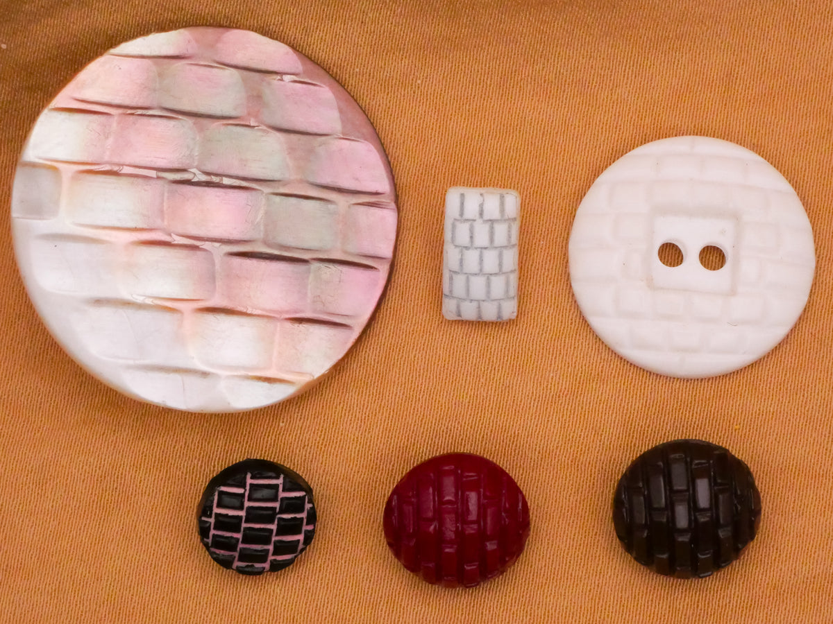 Brick Building Material Design Vintage Button Various 6-30mm