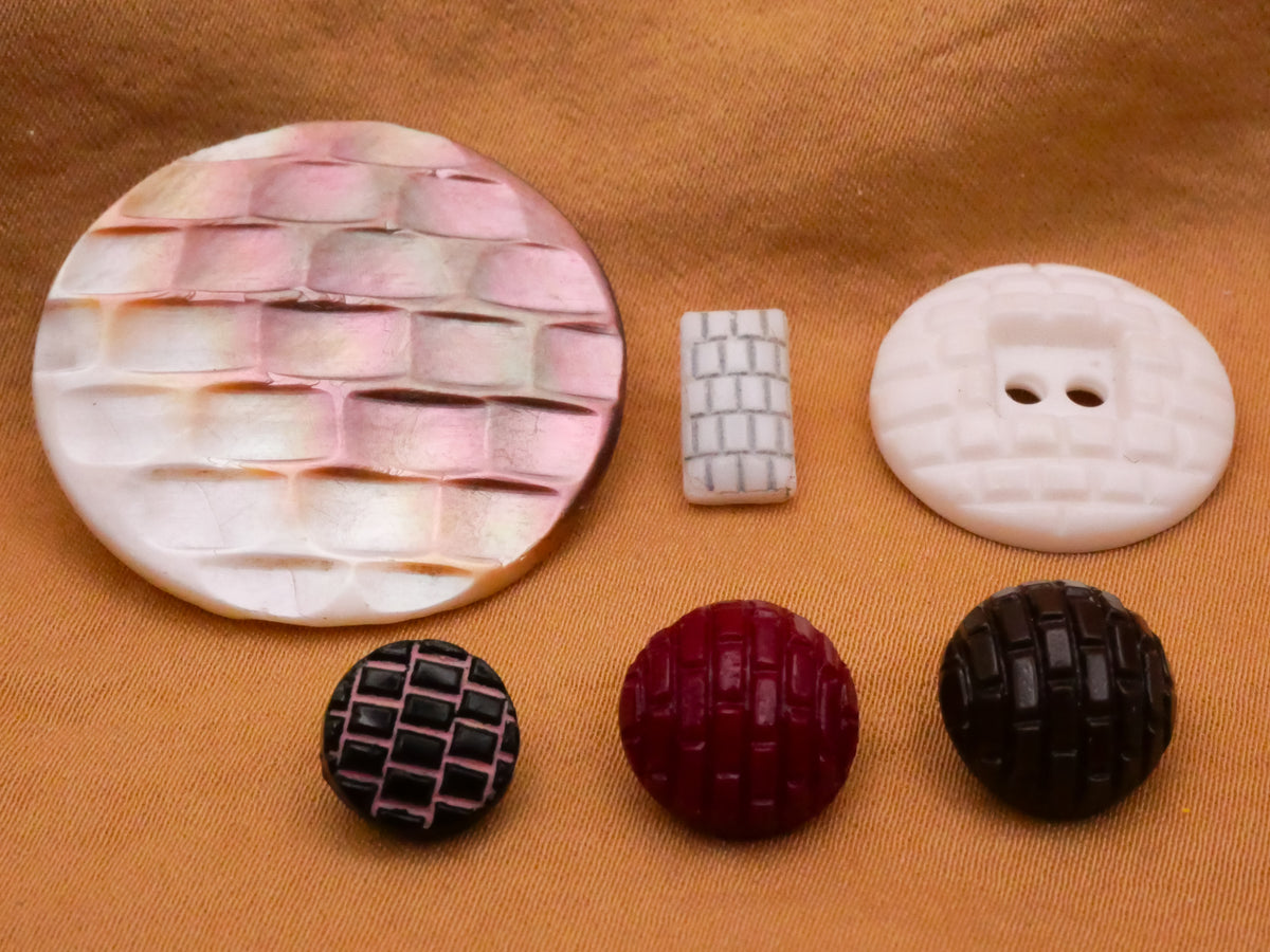 Brick Building Material Design Vintage Button Various 6-30mm