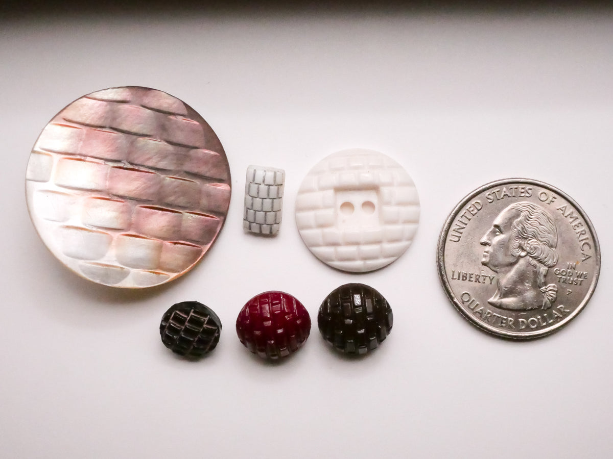 Brick Building Material Design Vintage Button Various 6-30mm