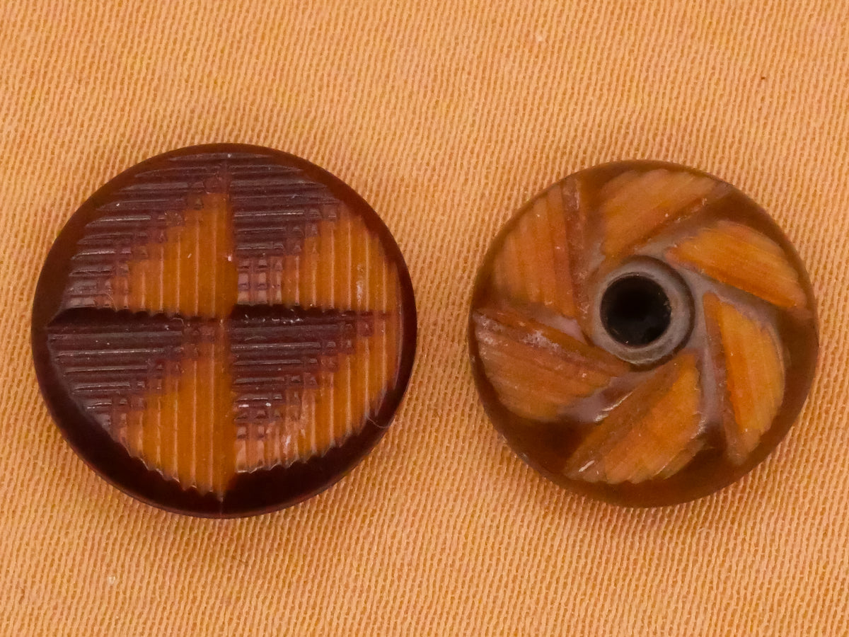 Fan Look Carved Vegetable Ivory Tagua Nut Button Various 13-14mm
