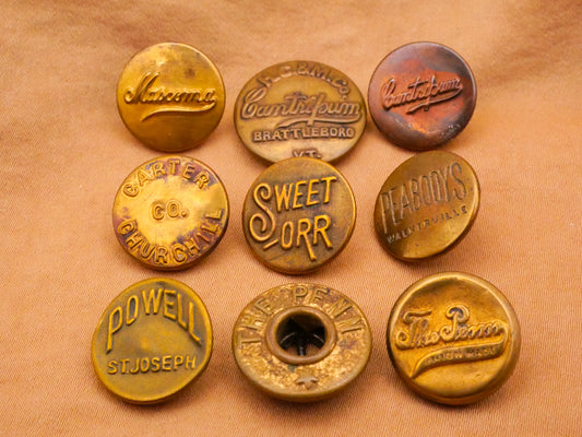 Workwear Overall Brands Brass Metal Button Various 15-19mm