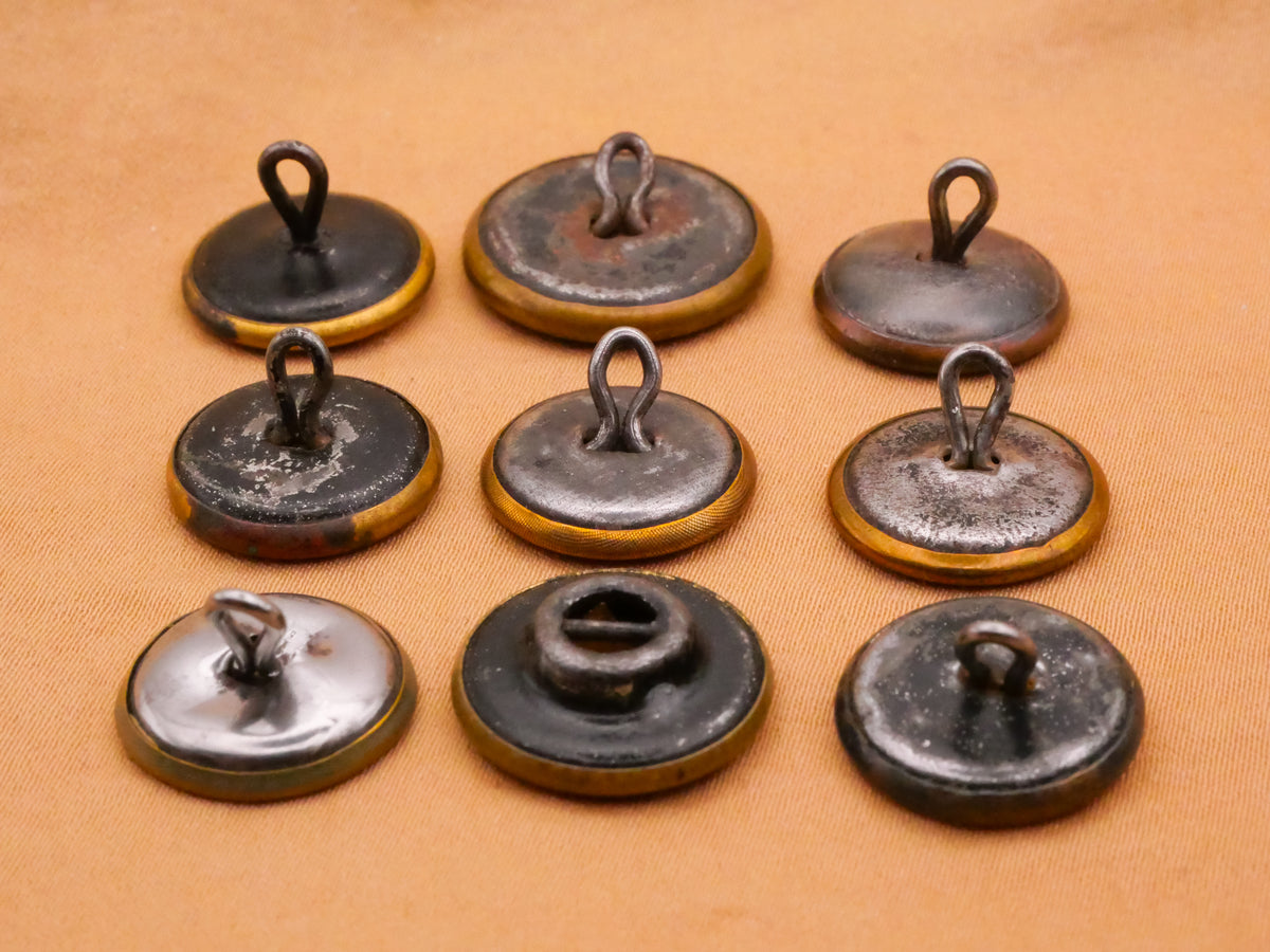 Workwear Overall Brands Brass Metal Button Various 15-19mm