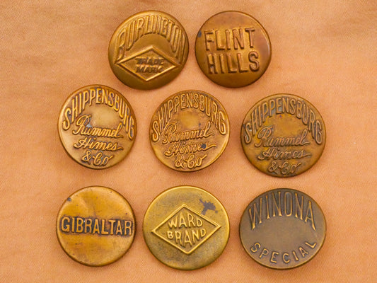 Workwear Overall Clothing Brand Brass Metal Button Various 19-20mm