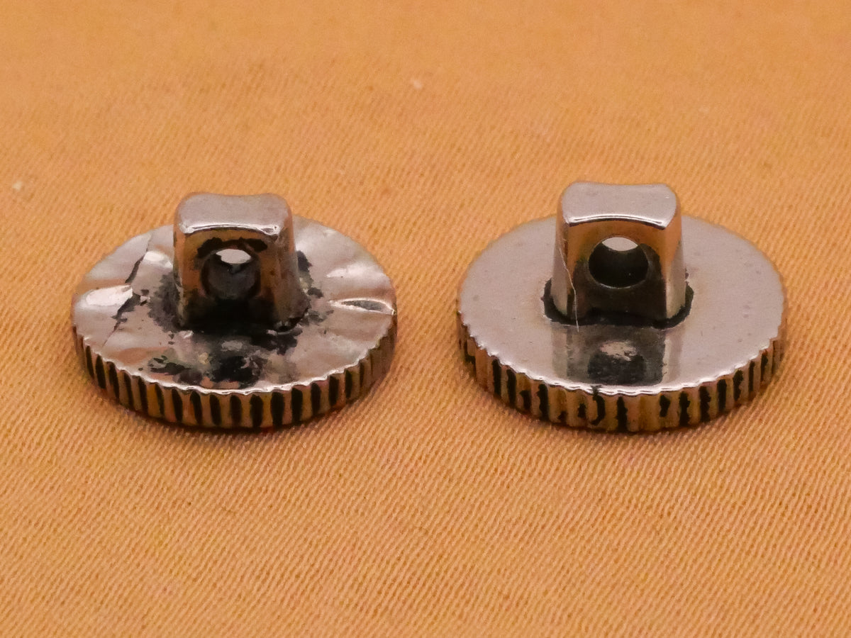 Money Dollar Sign Metallized Plastic Button Various 12-13mm