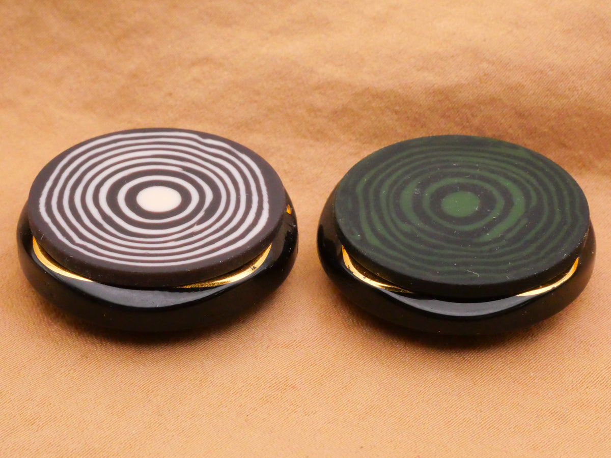 Wood Grain Tree Log Look Polymer Plastic Button Various 30mm