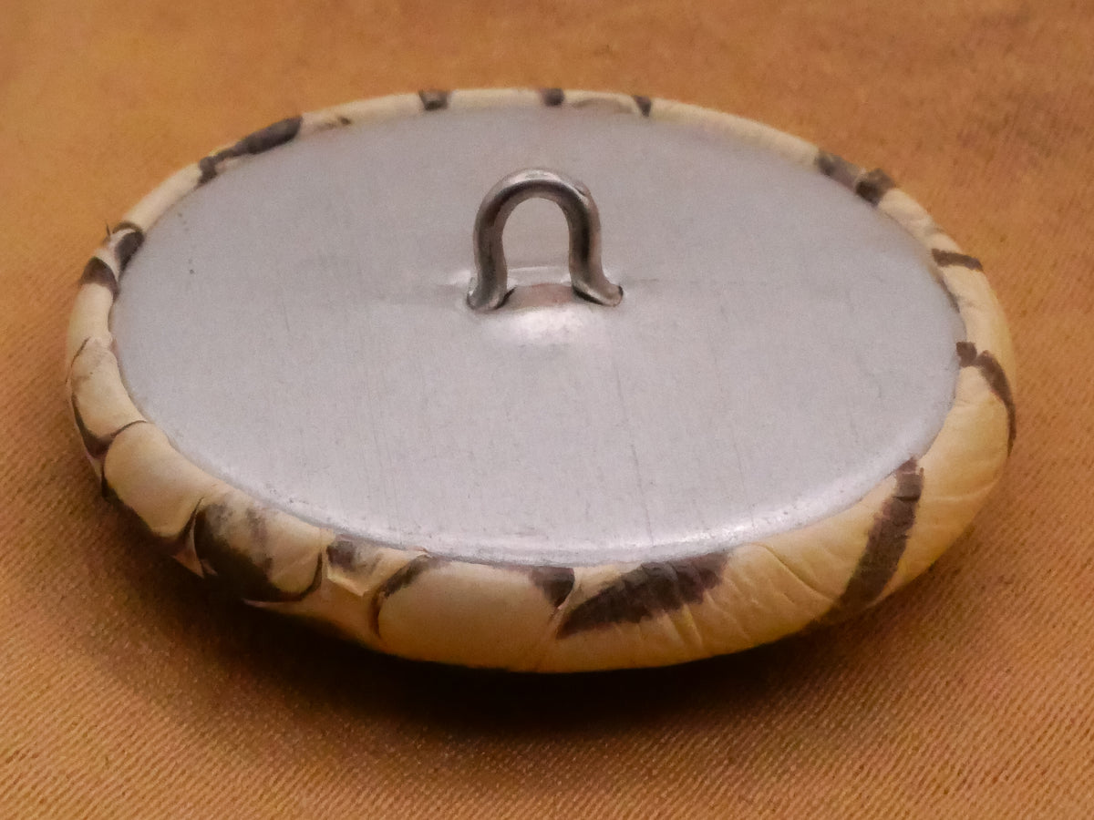 Snake Skin Scales Real Covered Button 28mm