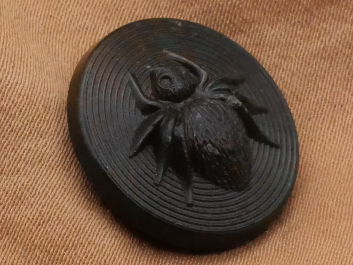Spider Insect Rubber Composite Early Plastic Button 18mm