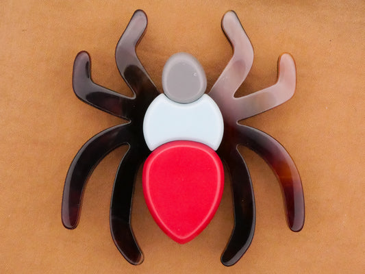 Spider Insect Acrylic Plastic Large Button 59x63mm