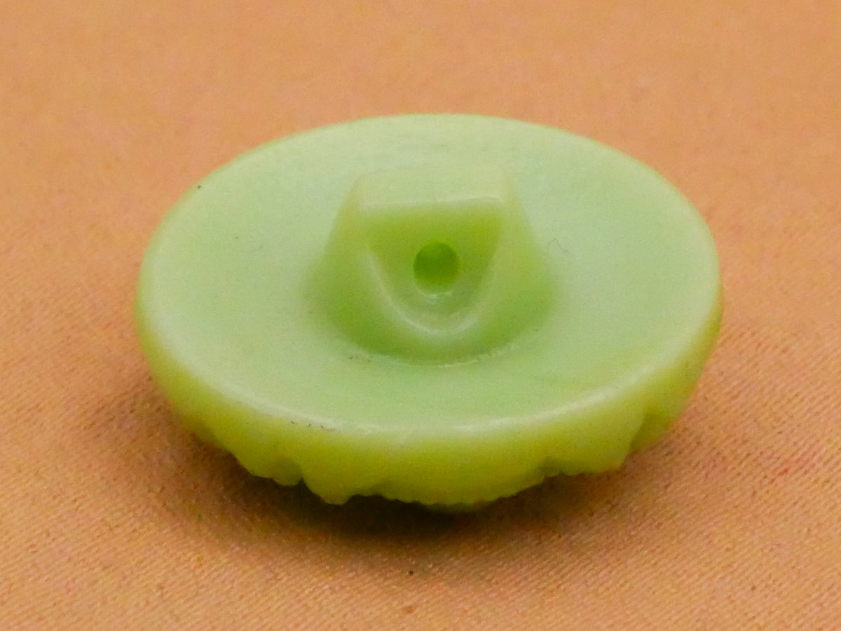 Star Look Mint Sea Foam Green Pearlized Vintage Glass Button 18mm
