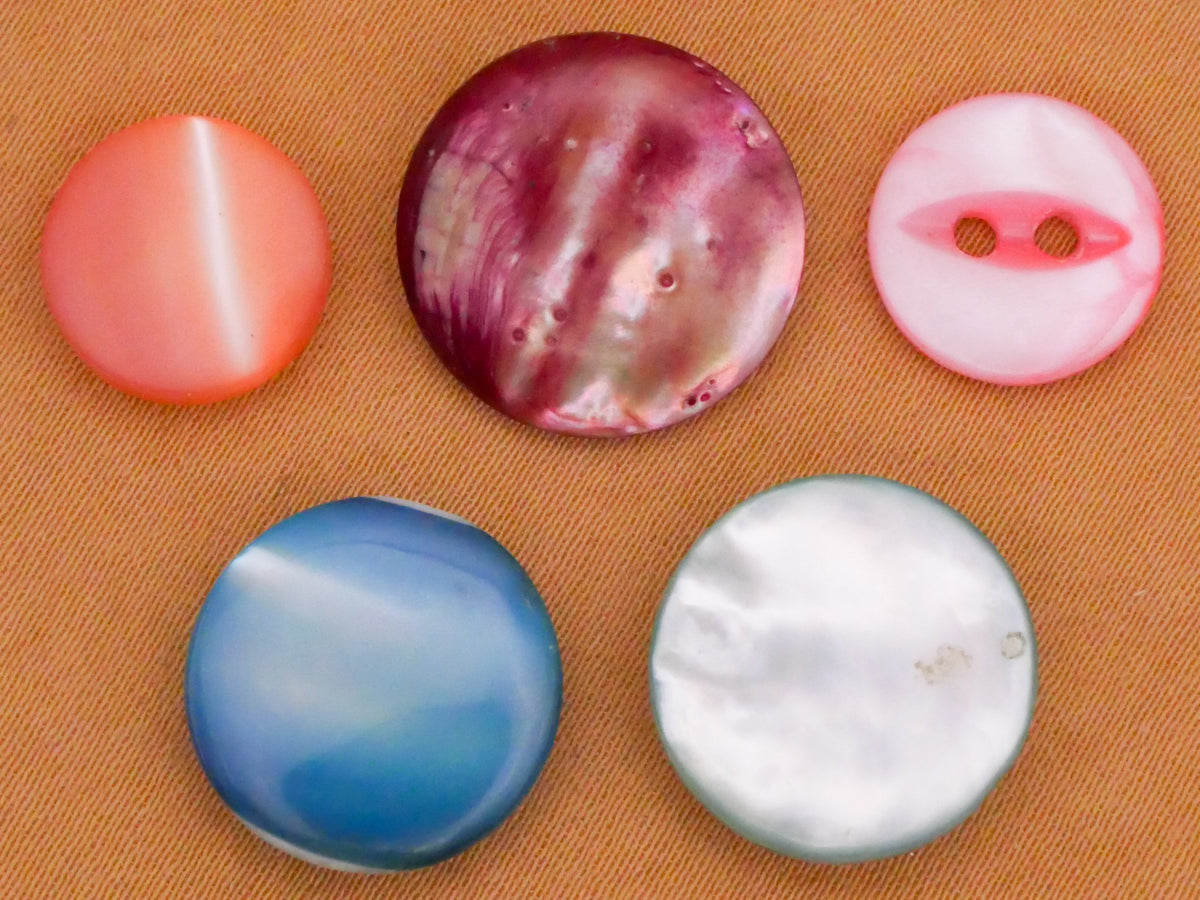 Colorful Dyed Mother of Pearl Shell Button Various 11-15mm