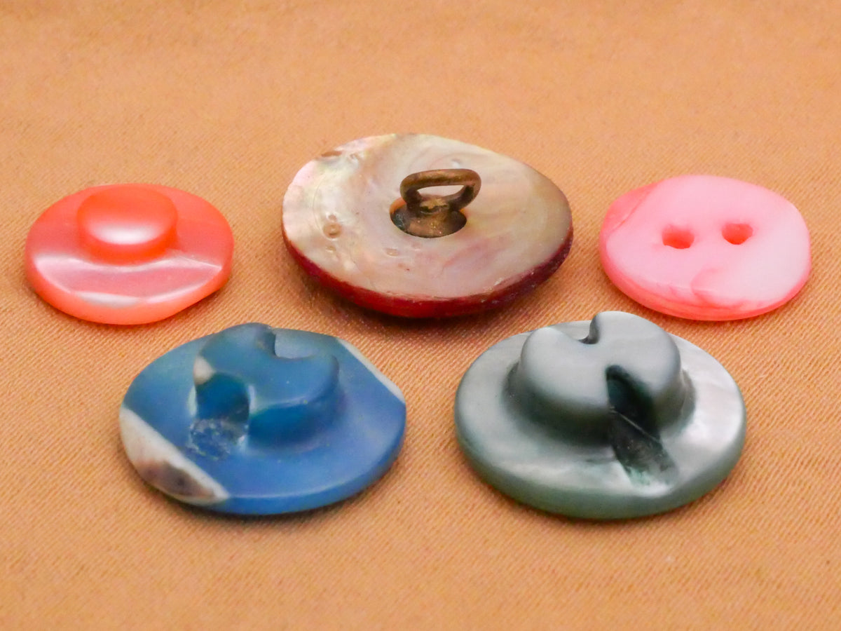 Colorful Dyed Mother of Pearl Shell Button Various 11-15mm