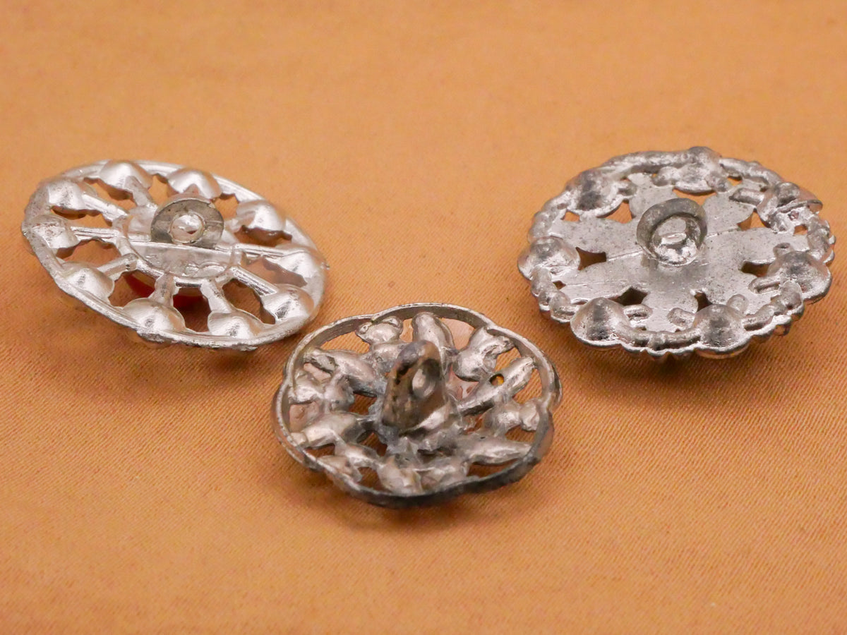 Array Sun Starburst Rhinestone Metal Button Various 19-22mm