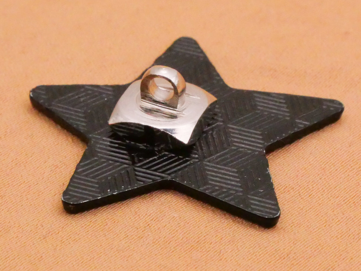 Star Hypnotizing Spiral Enamel Metal Button 30mm