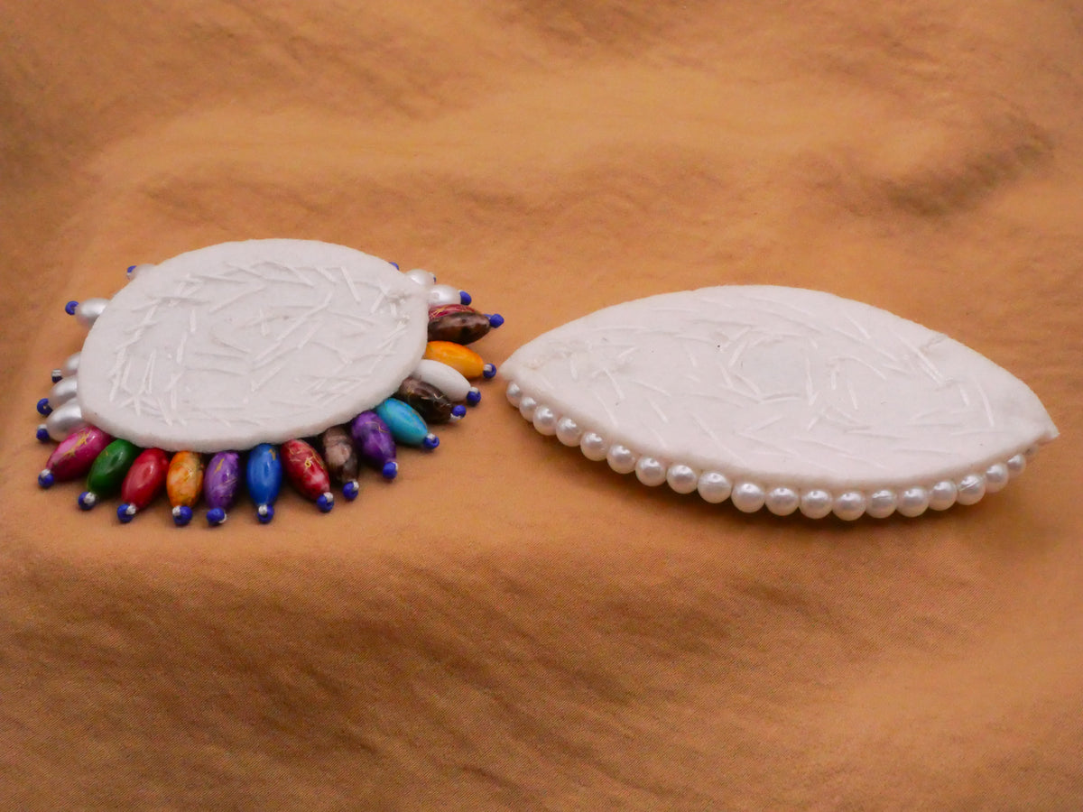 Eye Beaded Felt Back Sew-On Patch Embellishment Various 50-86mm