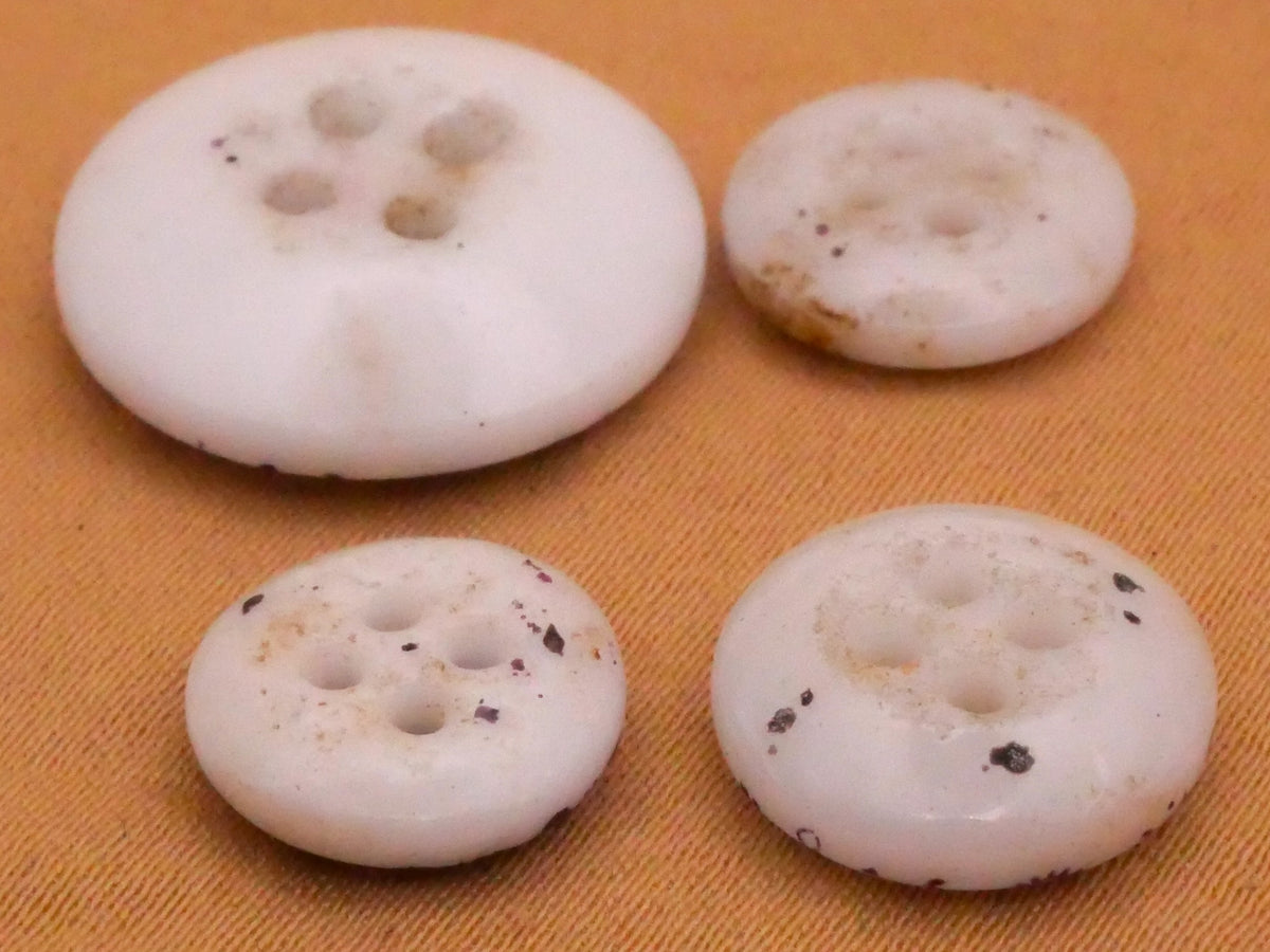 Calico Patterns Purple Antique China Button Various 11-17mm
