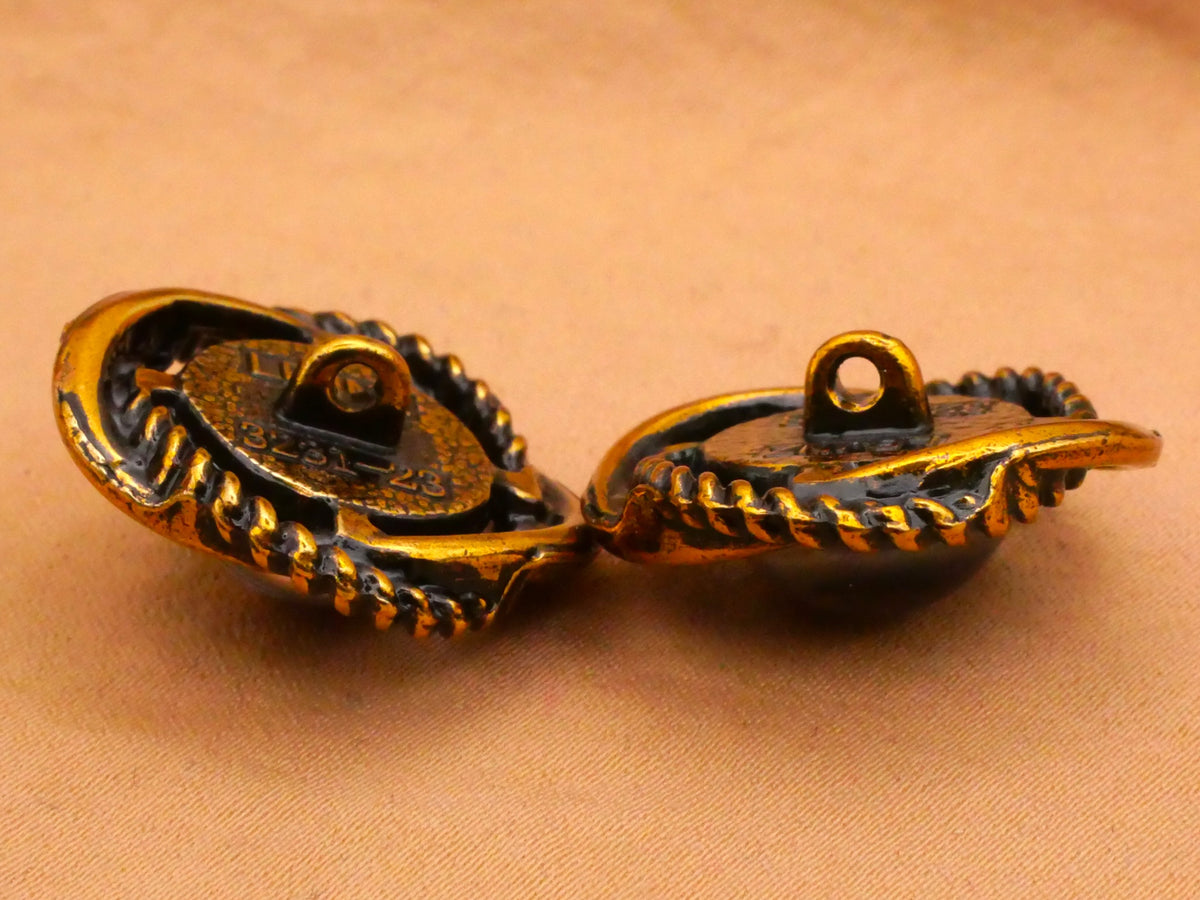 Orbit Rings Center Jewel Metal Button Various 22mm