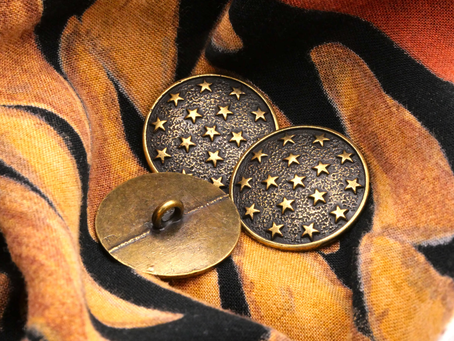 Stars in Sky Bronze Metal Button 23mm