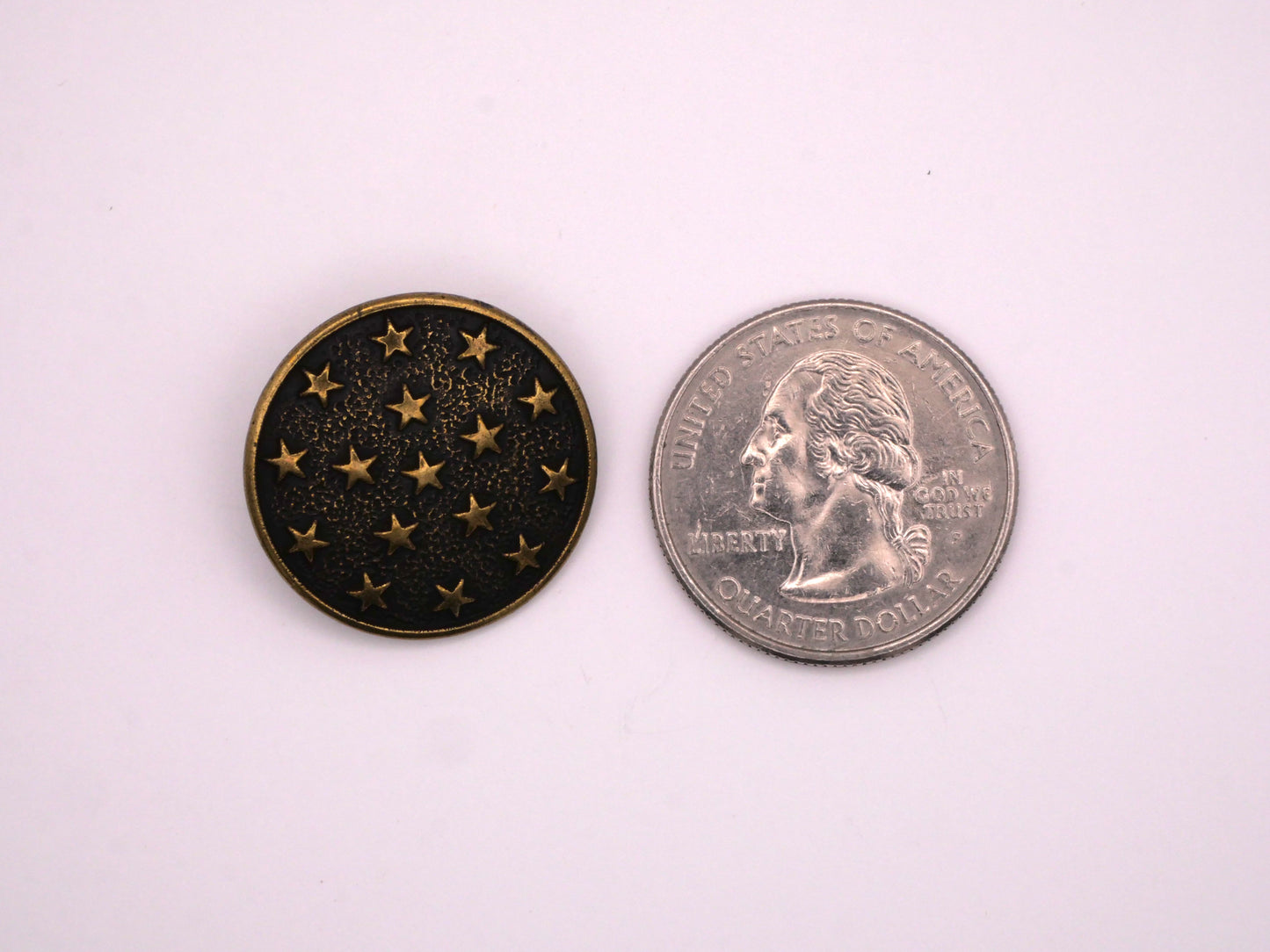 Stars in Sky Bronze Metal Button 23mm