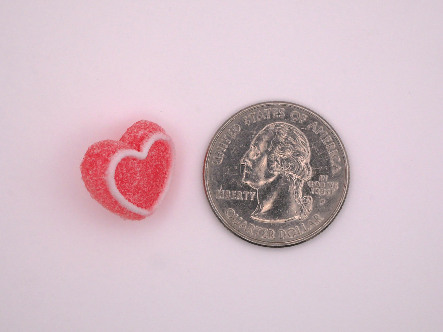 Sugar Coated Gummy Heart Candy Button Pair 15x17mm