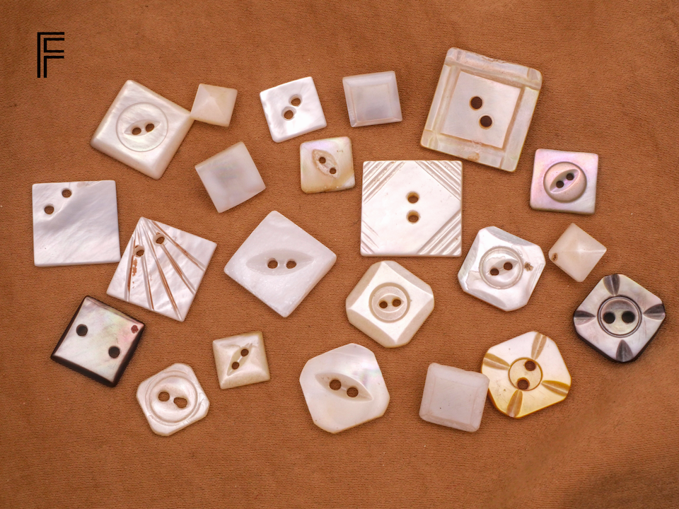 Mother of Pearl Shapes Small Medium Set of Buttons Various 16-23mm