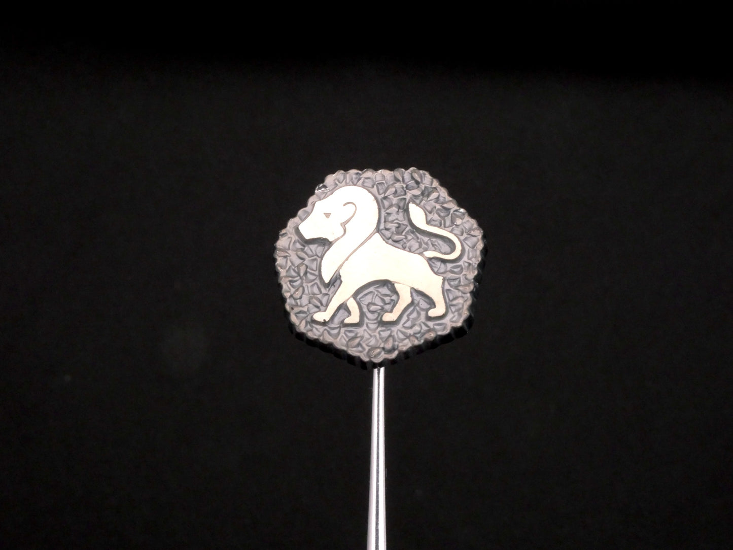 Zodiac Sign Carved Hematite Natural Button Various 19mm