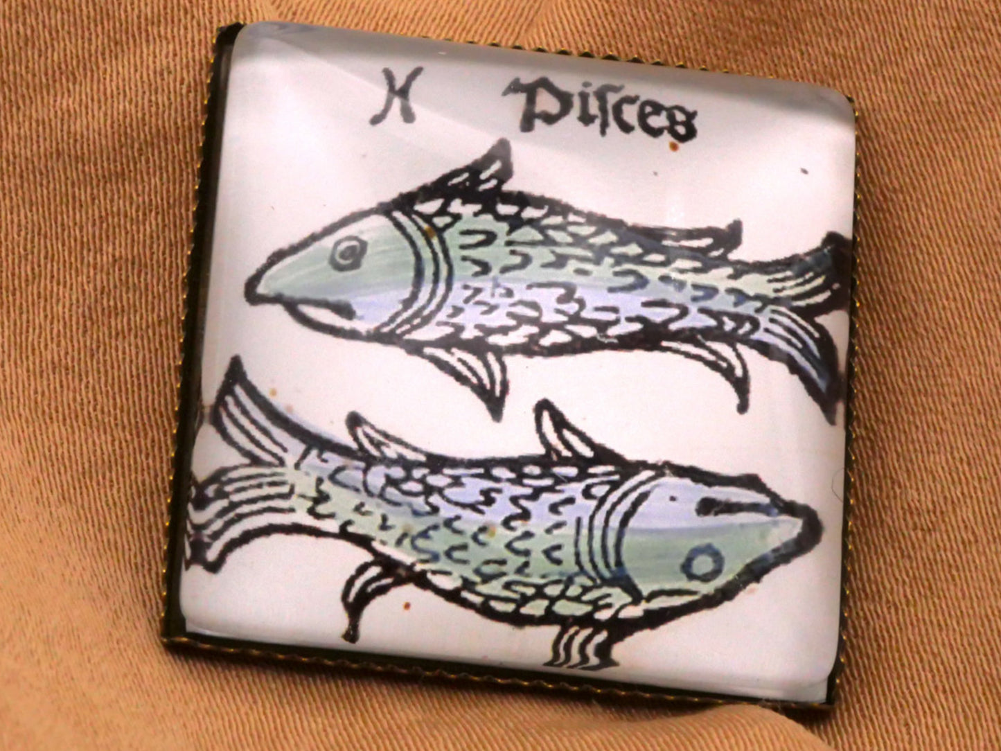 Zodiac Astrology Glass Buttons Various Signs 26mm