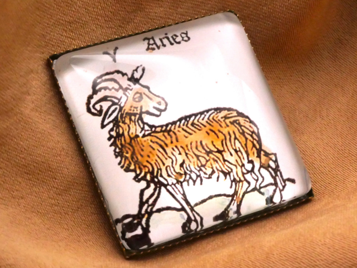 Zodiac Astrology Glass Buttons Various Signs 26mm